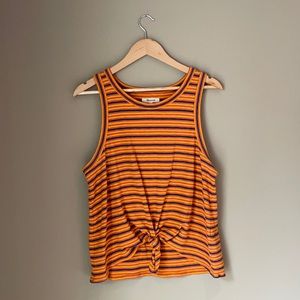 Madewell striped tank top